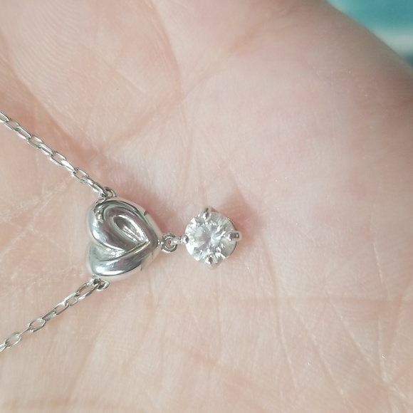 Authentic Swarovski Heart Drop Necklace EUC - Picture 11 of 14